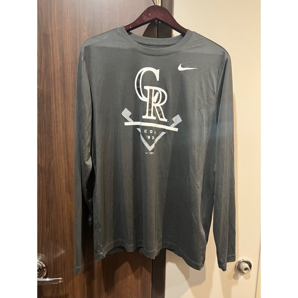 Nike Baseball Colorado Rockies Long‎ Sleeve Shirt - Size L